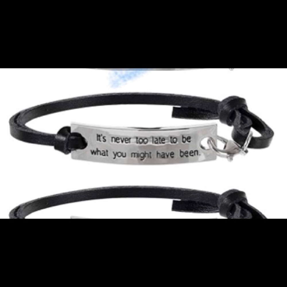 Inspirational Leather Bracelet